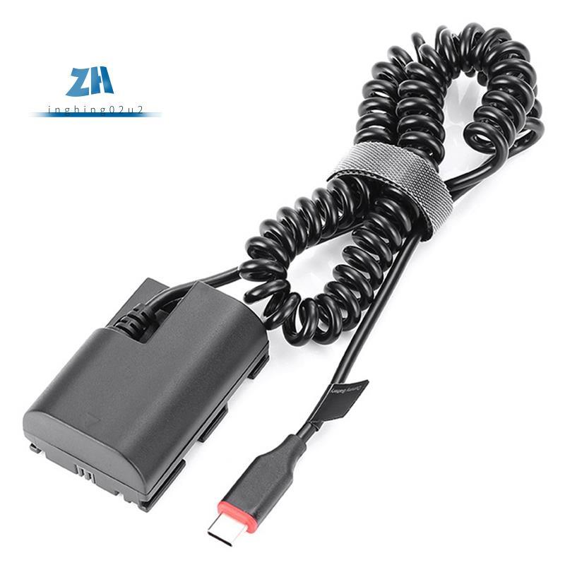 LP-E6 LP-E6NH USB Type-C Dummy แบตเตอรี่อะแดปเตอร์สําหรับ R5 R6 5DS R 7D 6D 5D3 5D4 90D 80D 70D 60Da