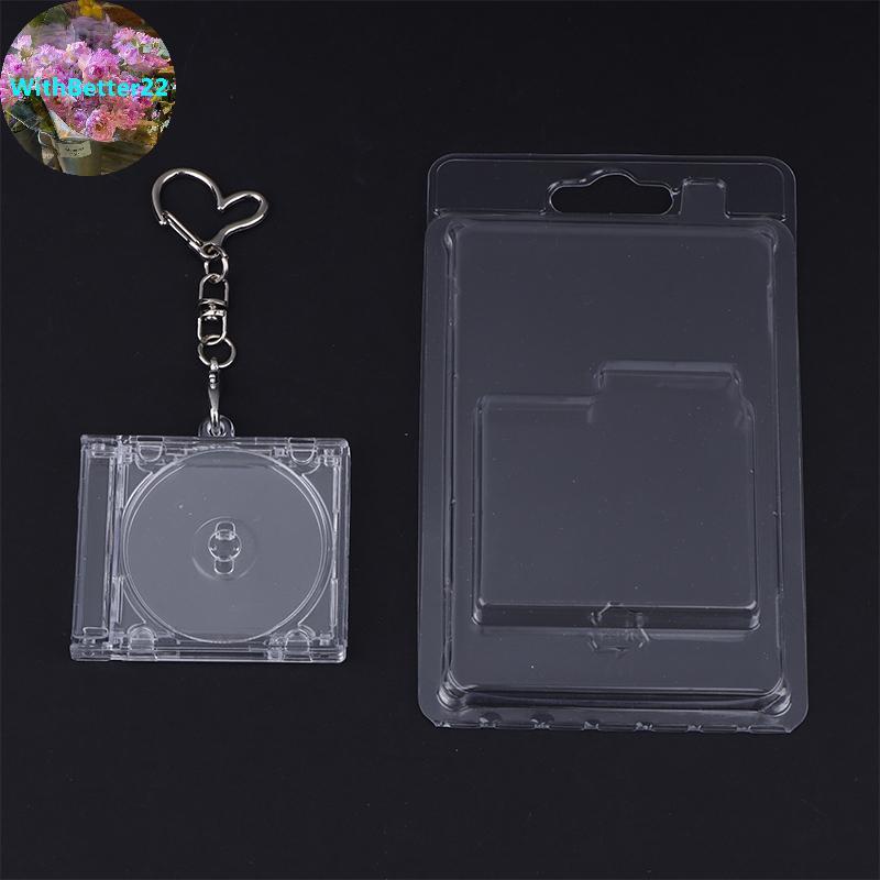 WithBetter Cd พวงกุญแจอัลบั้มกรณีพลาสติก Cd Cases Clear DVD Bulk DVD Jewel Keyring เพลง nk Minipact 