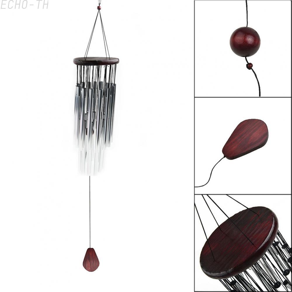 【ECHO】Wind Chimes Yard Decoration Adornment Hanging Ornament Mascot Aluminum& wood【Echo-baby】