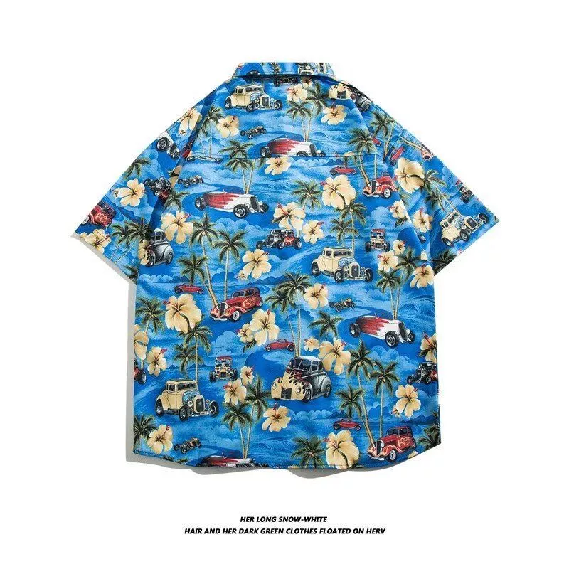 เสื้อลายดอกสงกรานต์ผู้ชาย รุ่น R002 ไซส์ M-3XL thumbnail 4