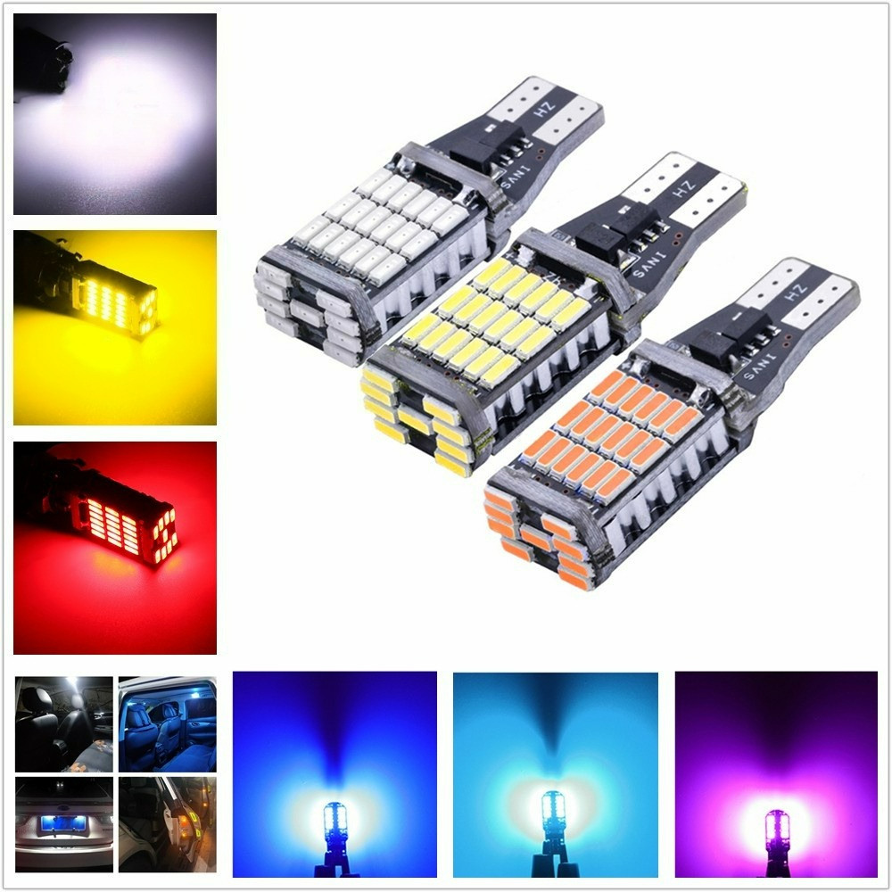 หลอดไฟเลี้ยวไฟหรี่ LED 45 ชิป  ขั้วT10/T15 (1หลอด) สําหรับติดรถยนต์มอเตอร์ไซค์ สว่างตาแตก