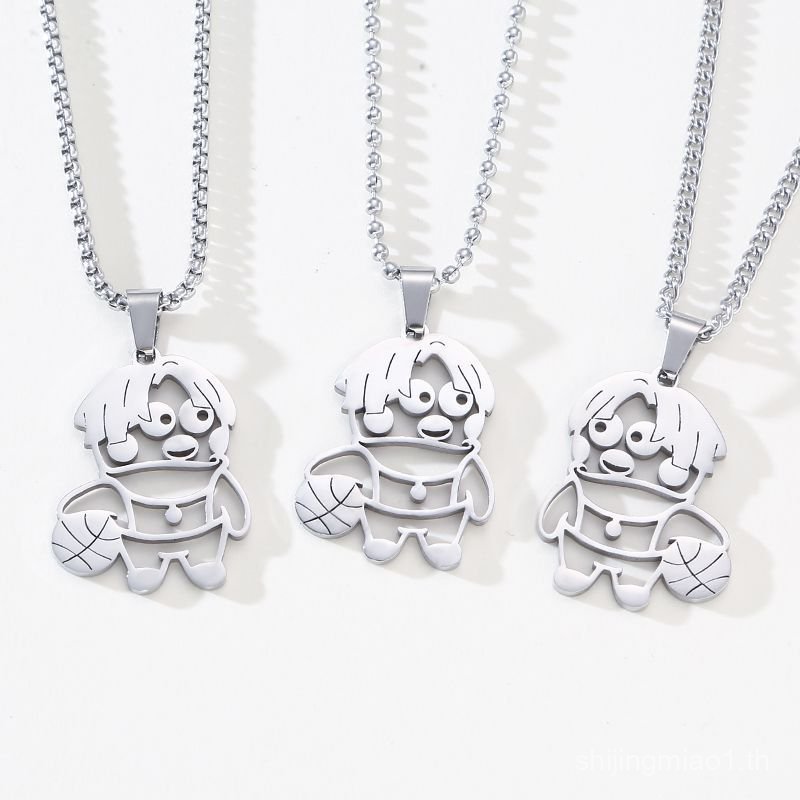 สร้อยคอนามธรรมจาก titanium โดย Cai Xukun ไม่จางหาย ออกแบบพิเศษ