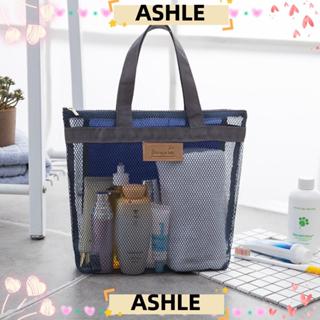 กระเป๋าถือตาข่ายขนาดใหญ่ สีดำ กันน้ำ ใช้งานได้ทั้งเป็นกระเป๋…