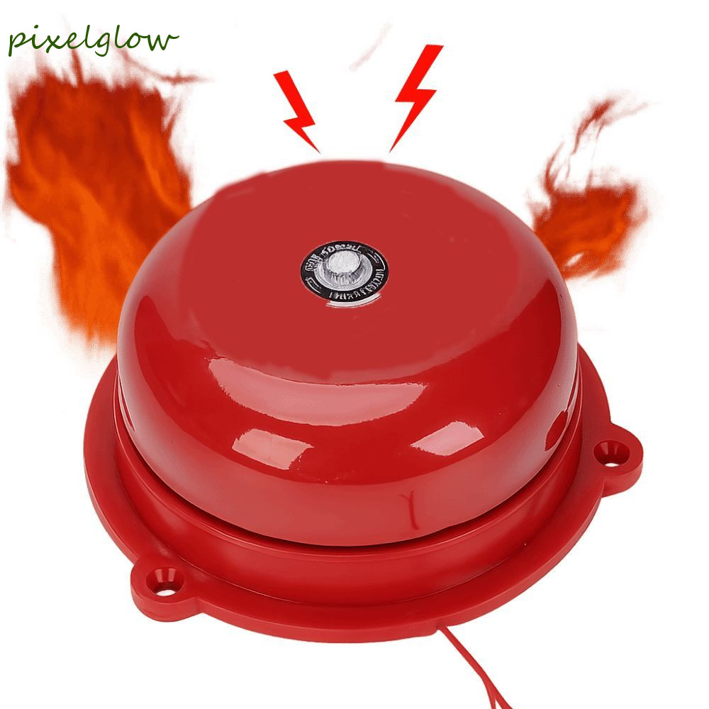 PIXELGLOW Point Fire Alarm, กันน้ําโลหะภายใน Strike Alarm Bell, สะดวกภายใน Strike Type AC 220V Elect