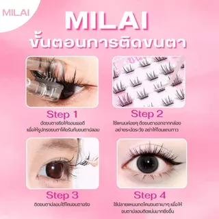 【G40 ดาวตก】MILAI ขนตาปลอมกาวในตัว ทรงสวยเป็นธรรมชาติ เบาสบาย ไม่ระคายเคือง ใส่ได้ทุกวัน