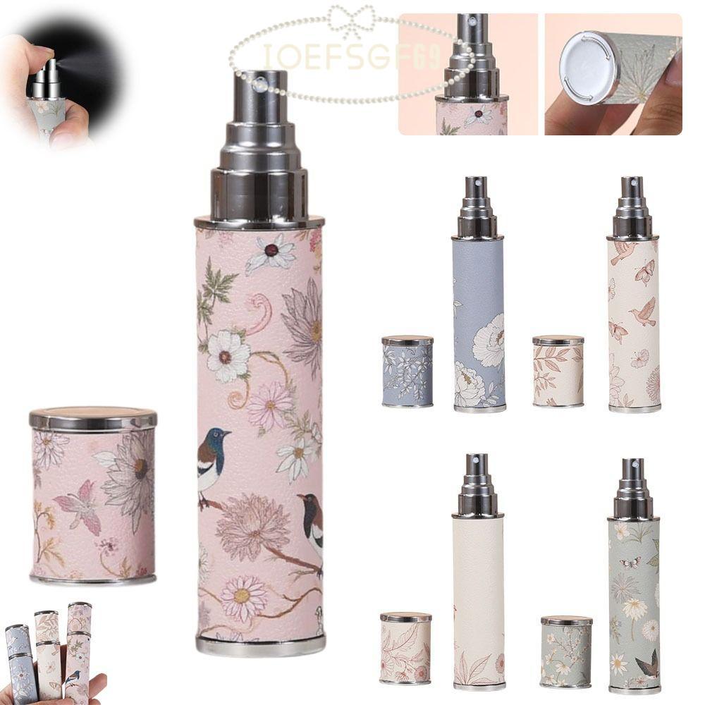 ใช่69 ขวดน้ําหอมขนาดเล็ก,เครื่องฉีดน้ําน้ําหอมหนังรีฟิล,แบบพกพาป้องกันการรั่วที่ว่างเปล่า10มิลลิลิตร