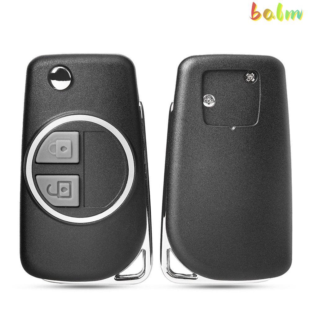 BALM กุญแจรถ, Flip Uncut HU133R/SZ11R ใบมีดกุญแจรีโมท, เปลี่ยน 2 ปุ่มพับ Fob SHELL สําหรับ Suzuki Sw