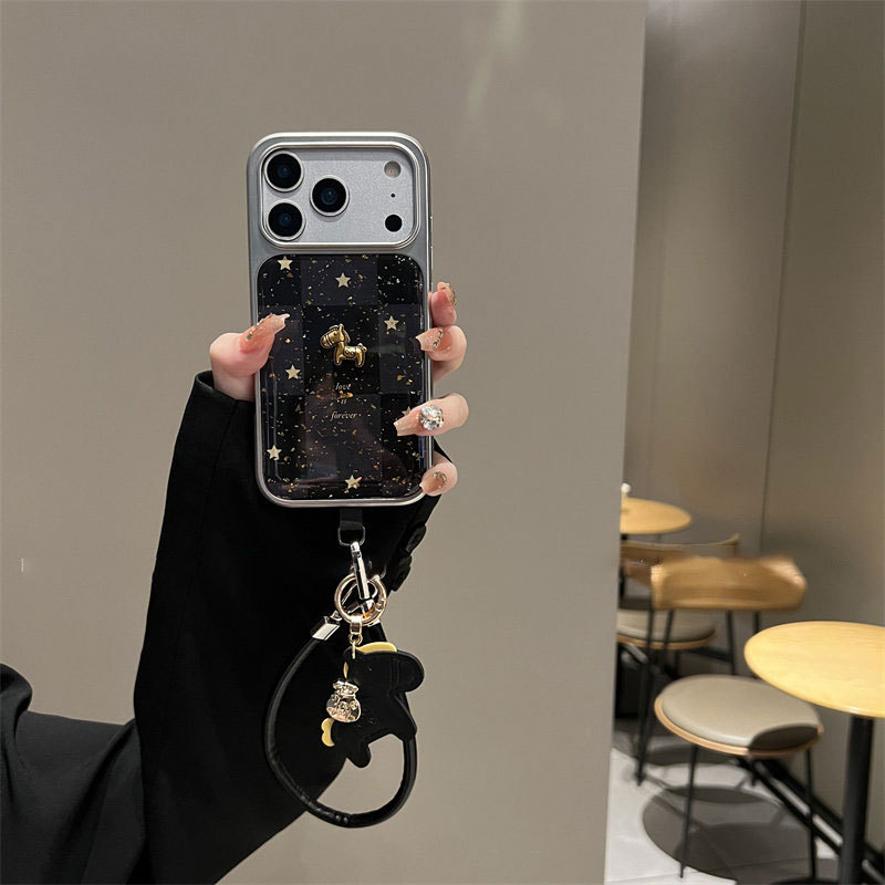 DSN612 สําหรับ iphone กันกระแทกเกาหลีน่ารักเคสโทรศัพท์ 17PRO 18 17 16 ProMax/15 Pro max 16 plus 14 13pro max 16pro 12pro 11XRDetachable Lanyard ผู้หญิงการ์ตูน Art ins สายคล้องสําหรับสาว
