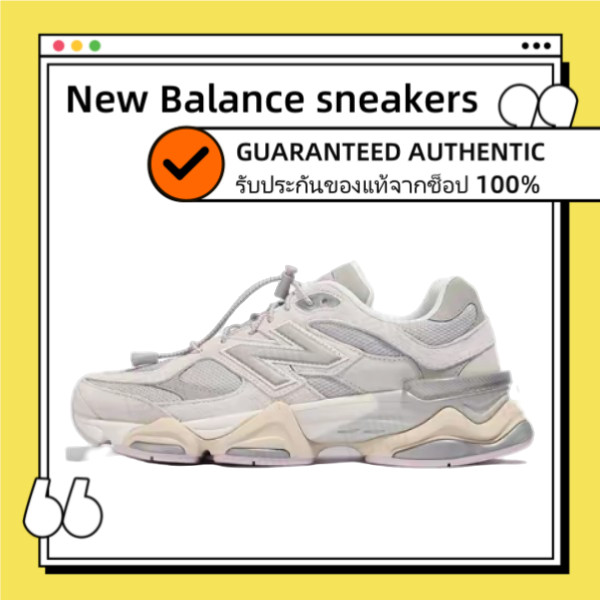 ของแท้ 100% NEW BALANCE 9060 NB9060 U9060GM Gray Unisex รองเท้าผ้าใบสำหรับผู้ชาย และผู้หญิง