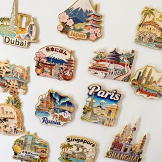 ของที่ระลึกการท่องเที่ยวโลก แม่เหล็กตู้เย็น ป้ายท่องเที่ยว ป…