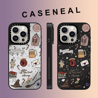 CASENEAL สไตล์กราฟฟิตี้กระจกด้านหน้าโปร่งใสเคสโทรศัพท์สําหรับ iPhone 17 Pro Max 16 ProMax 15Pro 14 Plus 13 12 11 โทรศัพท์กันกระแทกขอบนุ่มฮาร์ดป้องกันกรณี