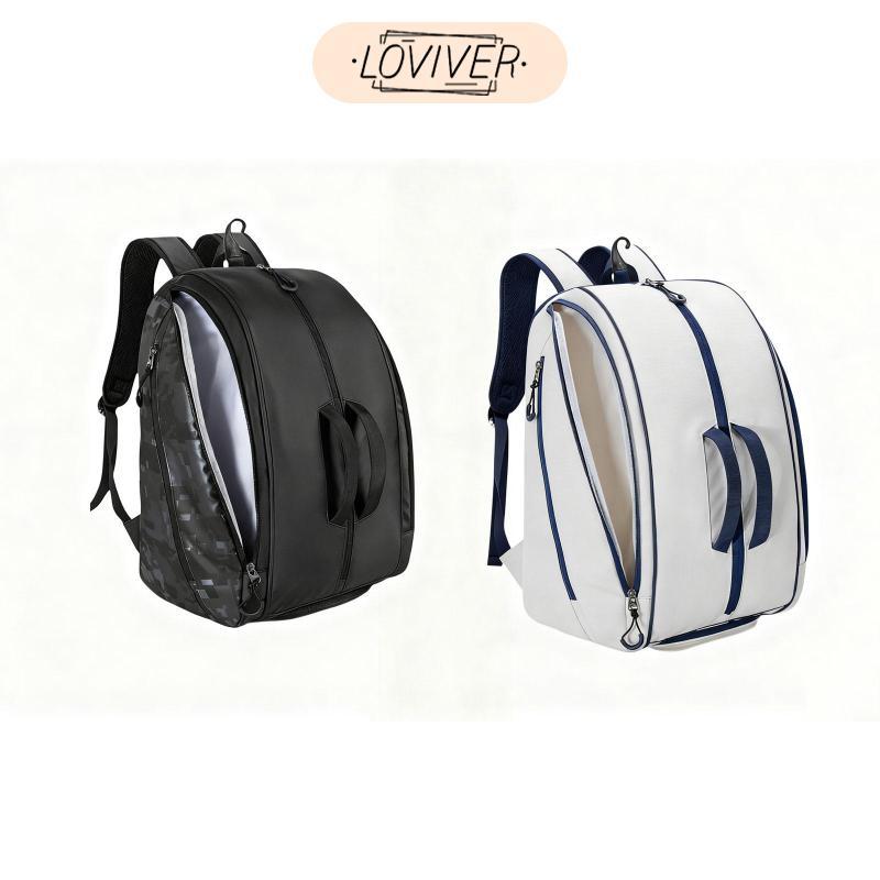 กันน้ํา Pickleball Paddle Bag รองเท้าระบายอากาศกระเป๋าทนทานไนลอน Padel Racket กระเป๋าเป้สะพายหลังสําหรับกีฬากลางแจ้งผู้ที่ชื่นชอบ