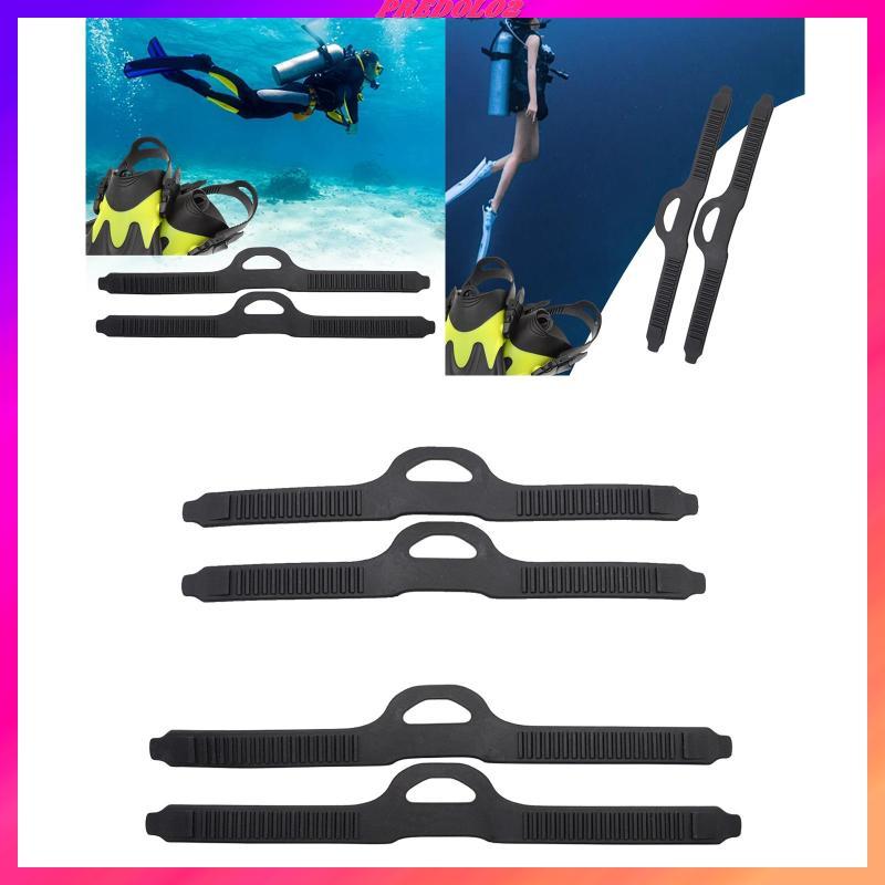 [Predolo2] 2x Fin Straps อุปกรณ์ส่วนที่ใช้งานได้จริงพร้อมหัวเข็มขัดแบบปลดเร็วสําหรับ Freediving Dive