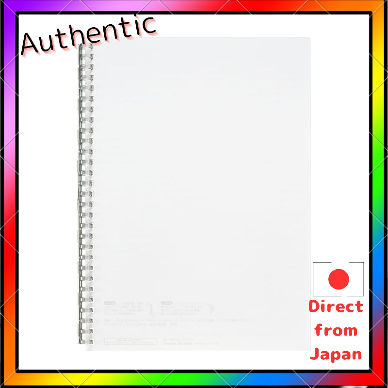 LIHIT LAB. Open Ring Notebook, Semi B5, Clear (N2725-1)