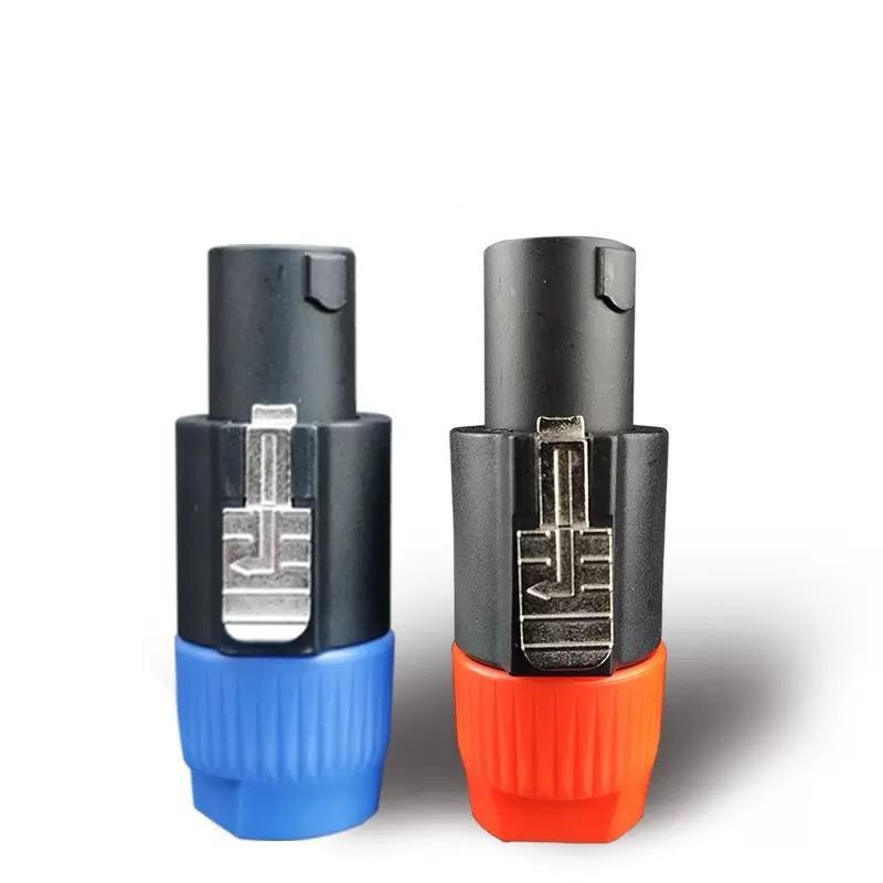 XLR SPIKON ซ็อกเก็ต 4 พินปลั๊กลําโพงเสียง XLR CONNECTOR