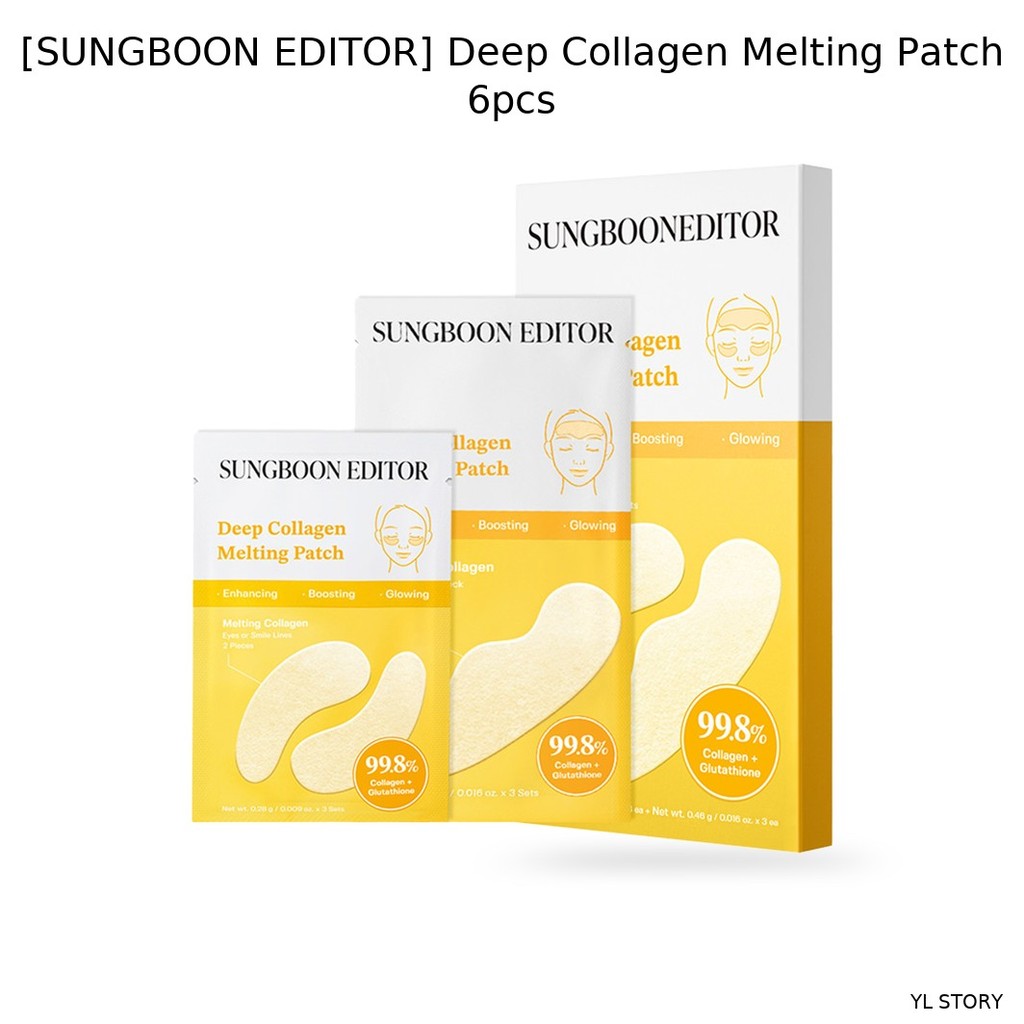 [SUNGBOON EDITOR] Deep Collagen Melting Patch 6 ชิ้น / แผ่นแปะคอลลาเจนเกาหลี / การฟื้นฟูผิวโดย YL ST