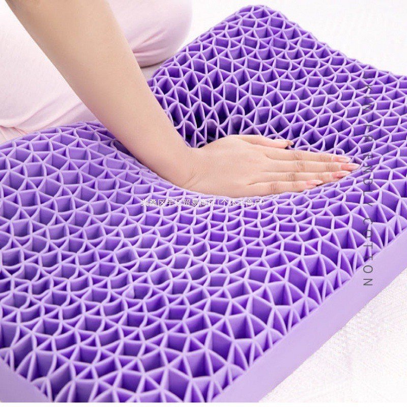 ไม่ระบายอากาศล้างทําความสะอาดได้รังผึ้งครัวเรือนหมอนซิลิโคนผิวสุขภาพความดัน เวลา นอนปกป้องกระดูกสันห