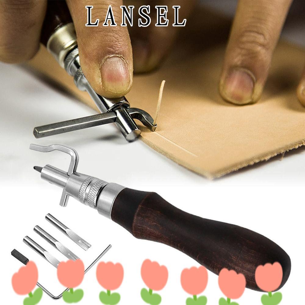 LANSEL1 Edge Beveller Groover, Trenching Edge Pressing Leather Edge Trimmer, High-quality Edge Cutti