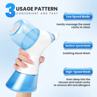 N5290 ไฟฟ้า Irrigador จมูกอัตโนมัติ Irrigator จมูกจมูกพยาบาล Rhinitis แพ้ไซนัสอักเสบ Treatment