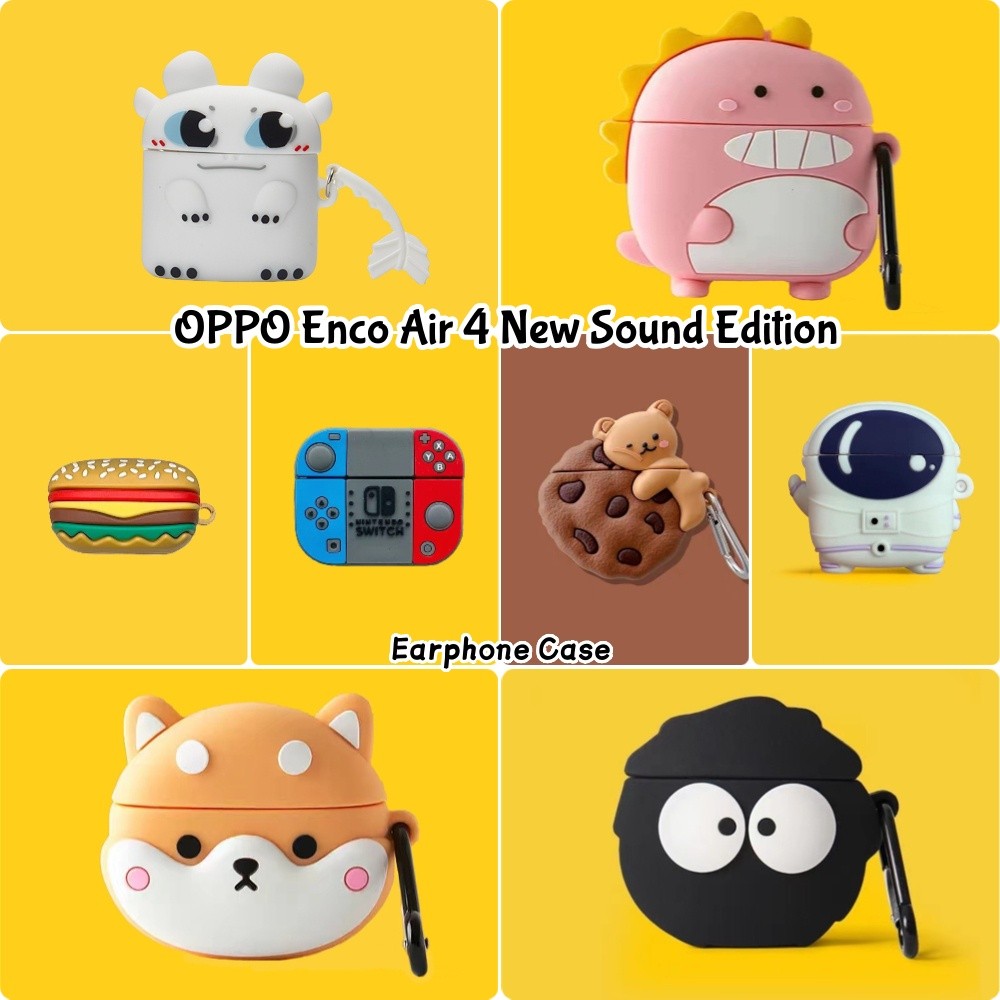 imamuraFor OPPO Enco Air 4 New Sound Edition Case การ์ตูนซิลิโคนอ่อนนุ่มหูฟังกรณีปลอก NO.1