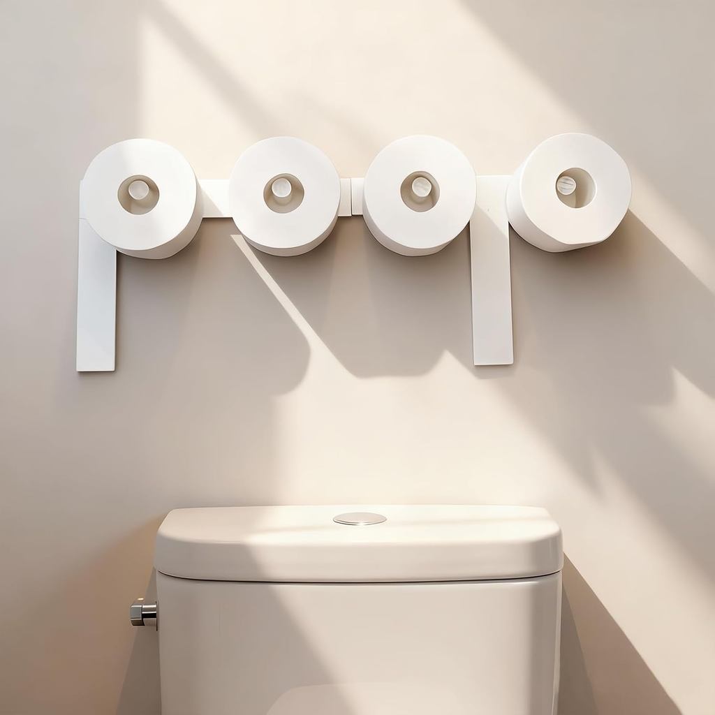 21 นิ้ว Poop ไม้ผู้ถือกระดาษชําระตลก Poop ห้องน้ําม้วนขาตั้งชั้นวางของน่ารักห้องน้ําประหยัดพื้นที่ W