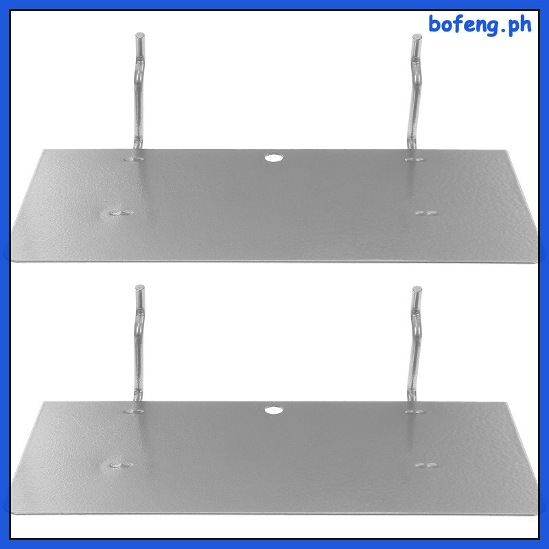 2 ชิ้นขนาดใหญ่เงินเหล็ก Pegboard ชั้นวางสําหรับห้องโรงรถจัด bofeng