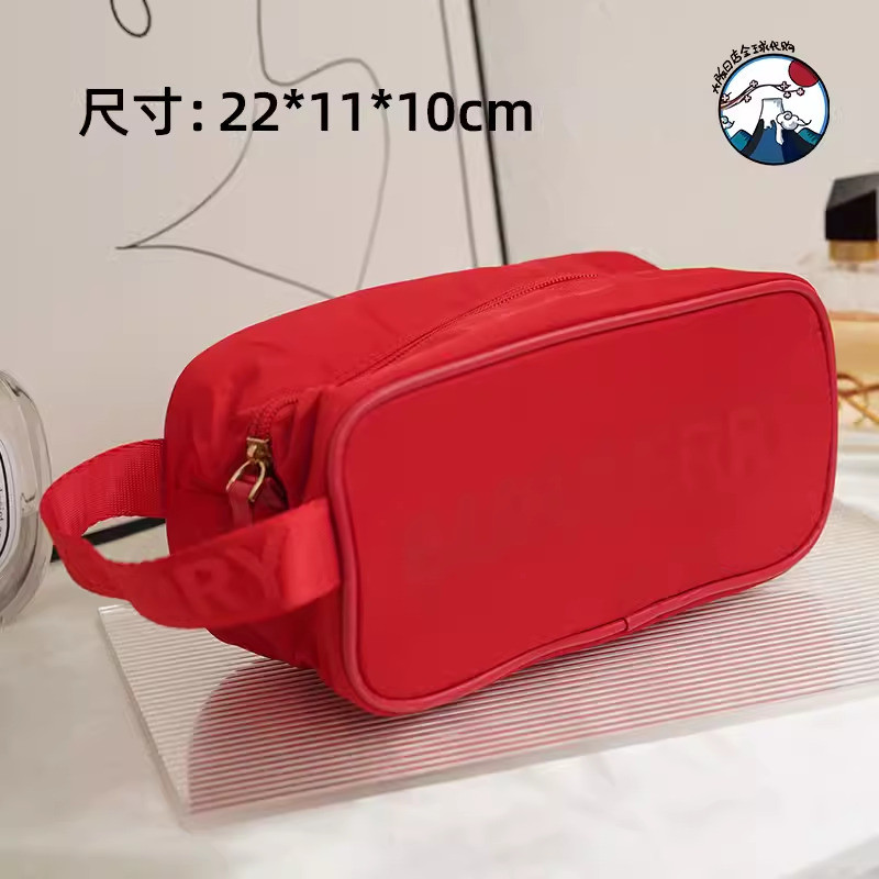 [มีนาคม] Counter Gift BURBERRY BURBERRY BURBERRY Cosmetic Bag กระเป๋าแป้งความจุขนาดใหญ่ กระเป๋าเก็บข