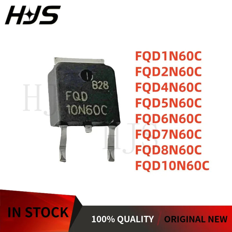 5PCS FQD5N60C FQD4N60C FQD2N60C FQD7N60C FQD6N60C FQD1N60C FQD10N60C FQD10N60C ทรานซิสเตอร์-C FQD252