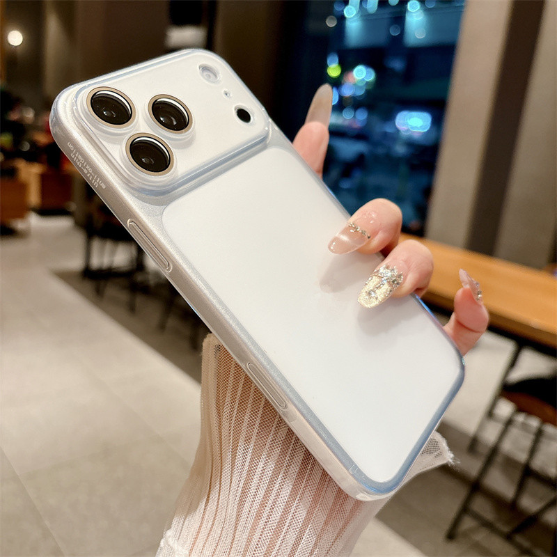 ป้องกันเลนส์ tpu บางเฉียบเคสโทรศัพท์เข้ากันได้สําหรับ iPhone 17Promax 17pro 16pro 16Promax 14 13 Pro 15promax 15pro 14promax 13promax กันกระแทกฝาหลังปลอก