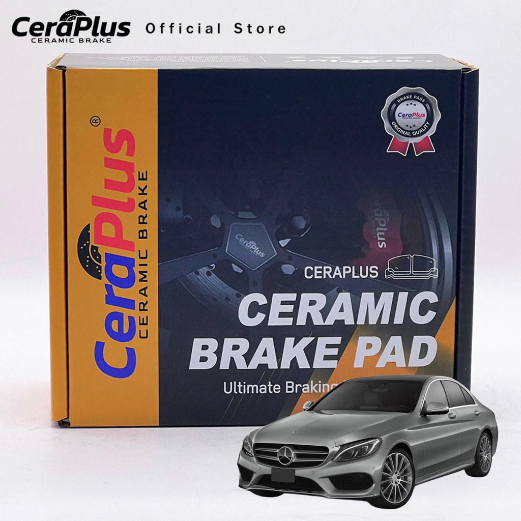 ผ้าเบรค CeraPlus Mercedes-Benz C-Class W205 S205 C250 C300 C350e 2014-2021 (ปั๊ม AMG)