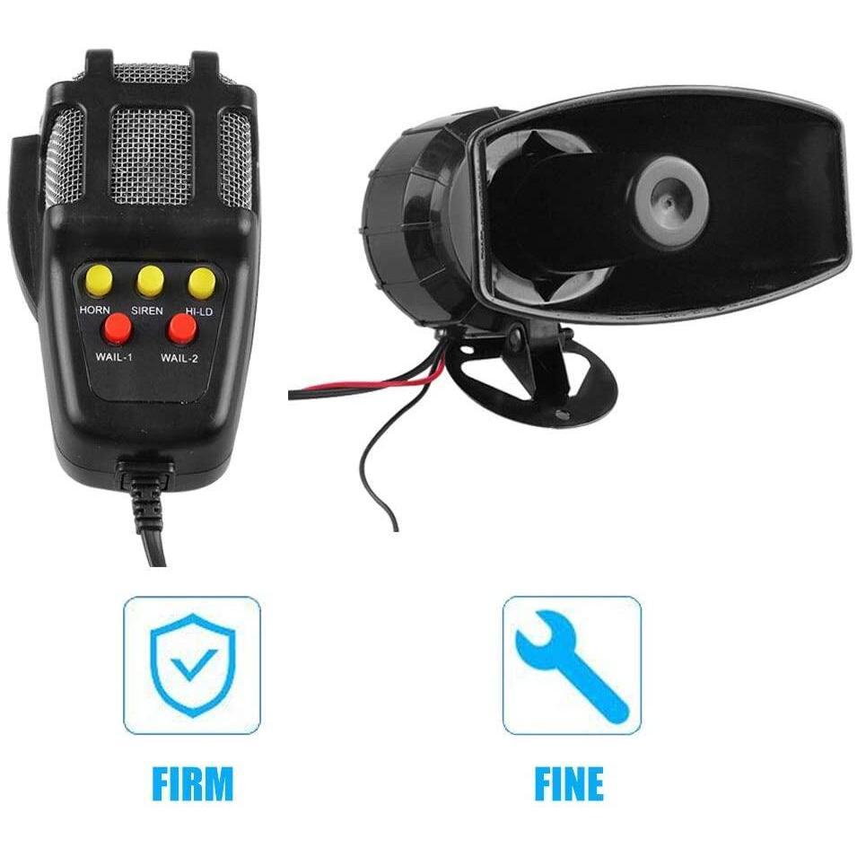 ไซเรน 7 เสียง 12V 150dB ลำโพงฮอร์นพร้อมไมโครโฟน เสียงรถพยาบาล สำหรับรถยนต์และมอเตอร์ไซค์ ชุดลำโพงขยายเสียง - รูปที่ 5