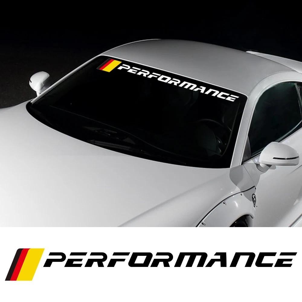 92.2x7.72 ซม.กระจกรถยนต์สติกเกอร์ด้านข้าง PERFORMANCE ส่วนบุคคลไวนิล Creative ตกแต่ง Decal อุปกรณ์เส