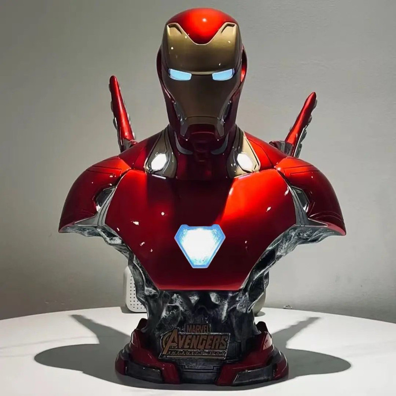 Luminous MK50 Iron Man หน้าอกเรซิ่นรุ่น Avengers หน้าอกรูปปั้น Iron Man รูป Luminous