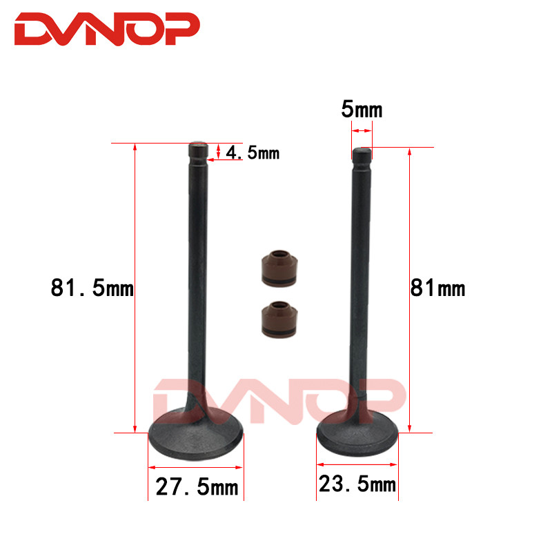 Motorcycle Intake And Exhaust Valves For Honda Sonic125 CBR125 KGH Engine 14711-KGH-900 14721-KGH-90
