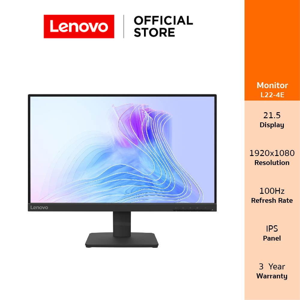 Lenovo L22-4E(67D5KAC6TH)Monitor 21.5-inch 1920x1080 100Hz IPS