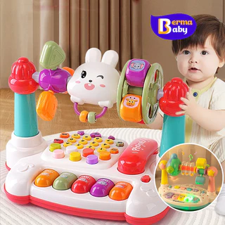 Berma Baby เปียโนเพื่อการศึกษา กดได้ มีเสียงเพลง มีไฟ กระตุ้นพัฒนาการ ของเล่นเด็ก