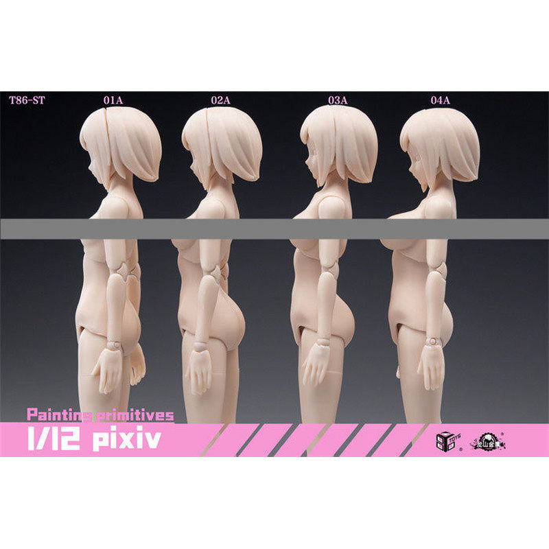 พร้อมสต็อก 86TOYS & Longshan Metal 1/12 Half-Encapsulated Female Body T86-ST01-04 Action Figure