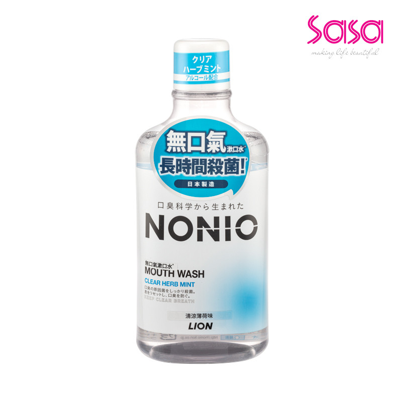 LION NONIO Mouthwash  (Clear Herb Mint)  (600ML)