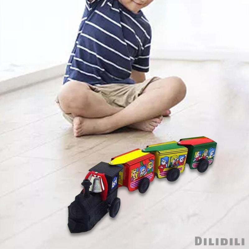 [Dilidili] Clockwork Train Model Toy Windup Train Toy for Cafe ร้านอาหาร Study Room