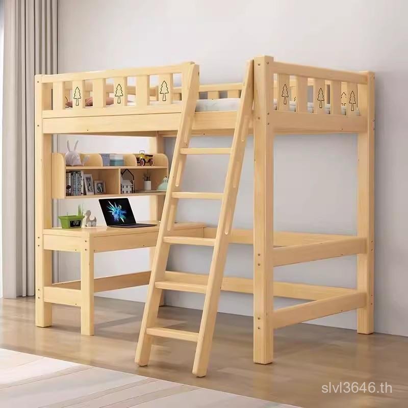 Under-Bed สูงต่ํา Full-Empty High-Frame Upper-Layer ไม้เนื้อแข็ง Mother-In-Law g & เด็ก Upper-Lower