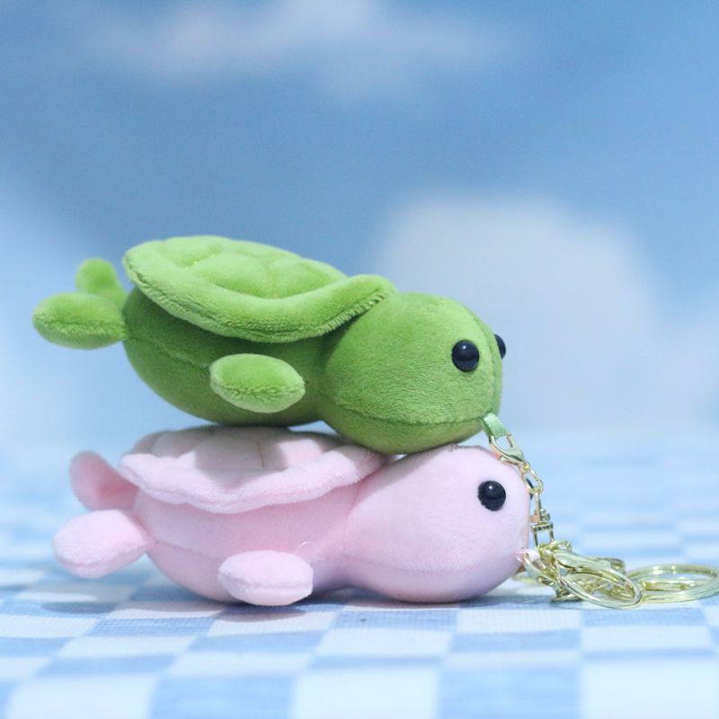 Premium In-Stock#Cute Adorable Little Turtle Keychain Pendant Plush Toy Doll Bag Charm Keychain Stuf