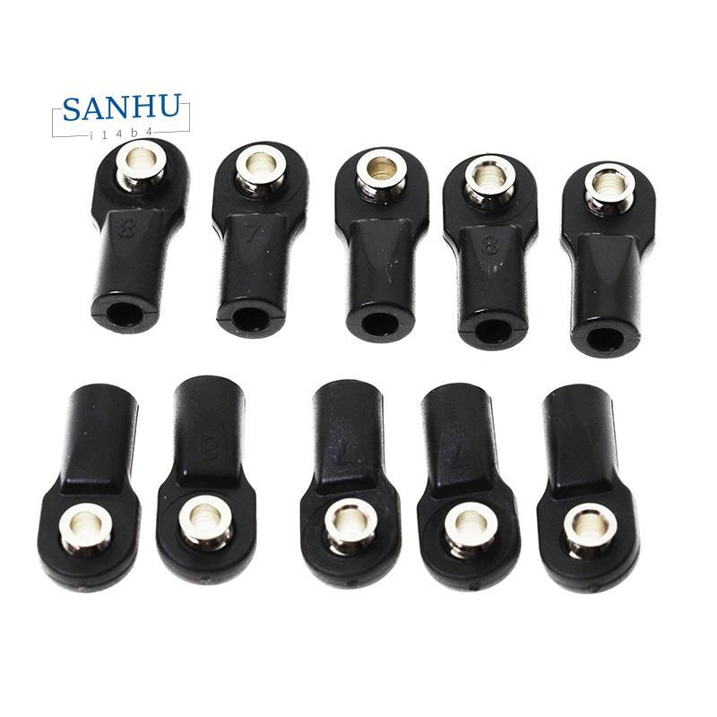 10 ชิ้นพลาสติก Rod End Link Link Link Link Linkage Balls Joint Head สําหรับ 1/10 RC รถ Crawler SCx10