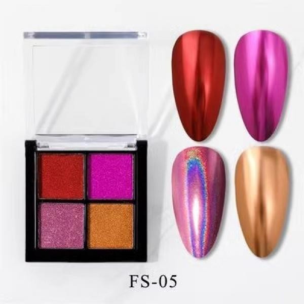 SHAKA สีทาเล็บเจล ผงเพชร 6 สี ออโรร่าเงากระจก สะท้อนแสงสวย เพ้นท์เล็บ แบบแช่ออก ติดทนนาน UV ทำเล็บ [SK07] ราคา ถูกที่สุด ดีลบีเคเค แกลเลอรีภาพที่ 9