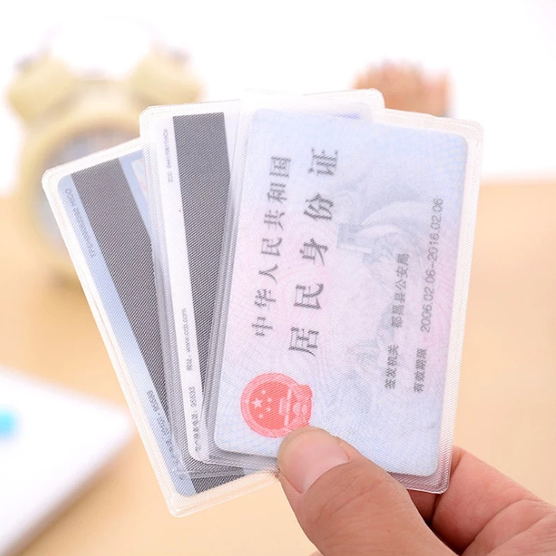 กันน้ํา ใส ที่ใส่บัตรประชาชน / เคสใส่บัตร พลาสติก ป้องกัน ปลอกการ์ดแม่เหล็ก PVC - 4