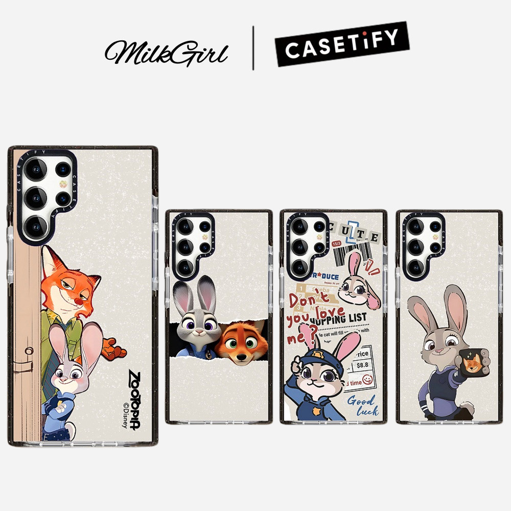 Gitter Fox Rabbit Samsung สําหรับ Samsung Galaxy S26 25 24 23 22 UItra S25 24 Plus กันกระแทกป้องกันปลอก
