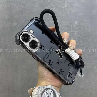 เหมาะสําหรับ OPPO A6X 4G 5G เคสโทรศัพท์ใหม่ bow soft shell กันกระแทก rotective กรณี lanyard SZ45