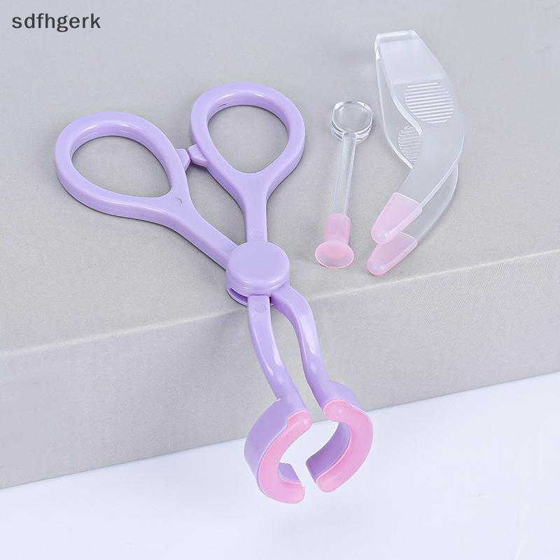 SDFHGERK ชุดผู้สมัครคอนแทคเลนส์พร้อมเครื่องขยายเปลือกตา, แหนบ, แท่งดูด VN