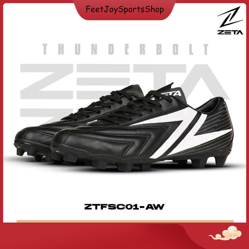 (ZETAลิขสิทธิ์)ไซส์ 38-44 รองเท้าฟุตบอล/สตั๊ด ZETA THUNDERBOLT หนังพียูนุ่ม ไซส์เด็ก-ผู้ใหญ่