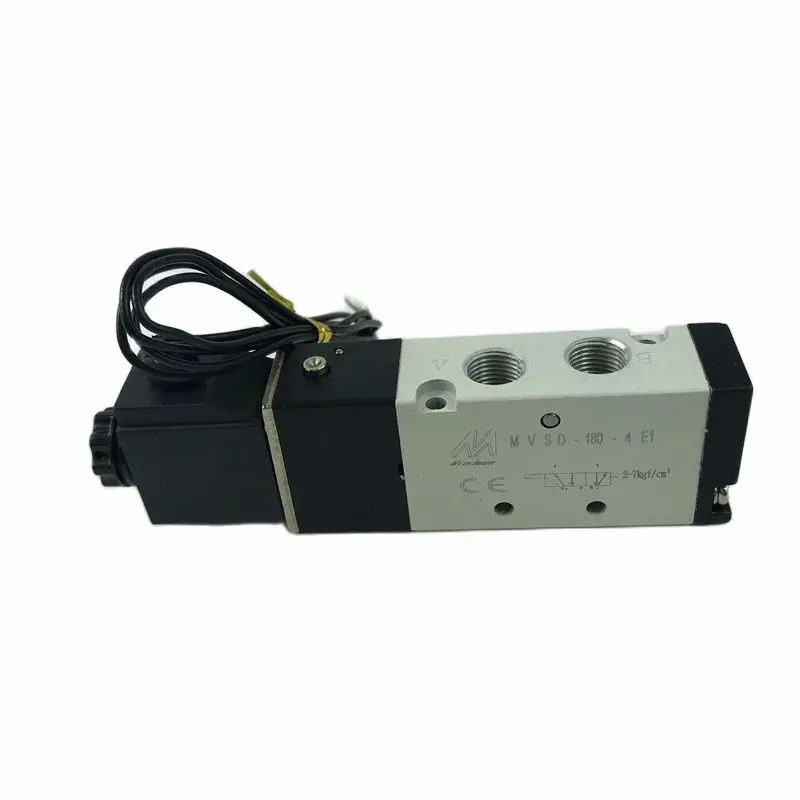 1pce Solenoid วาล์ว MVSC-180-4E1 MVSD-180-4E1 จิตใจ ทอง 2 หลัก 5 Way Reversing อุปกรณ์เสริม