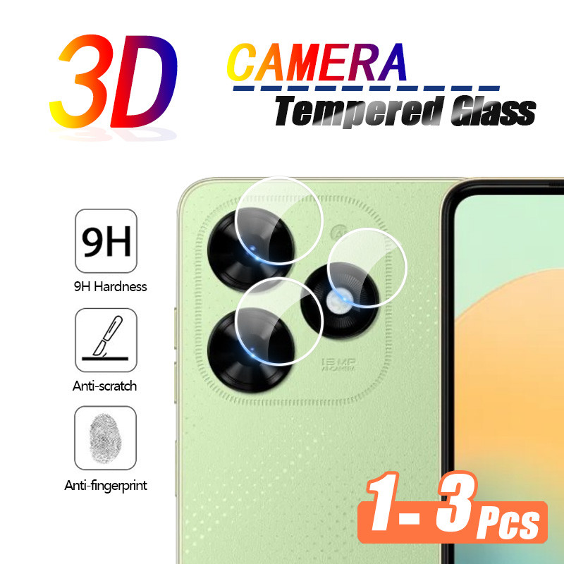 สําหรับ Tecno Spark Go 2024 3D กระจกนิรภัยเลนส์สําหรับ Tecno Spark Go 2 1 9H ระเบิด HD กล้องป้องกันฟ